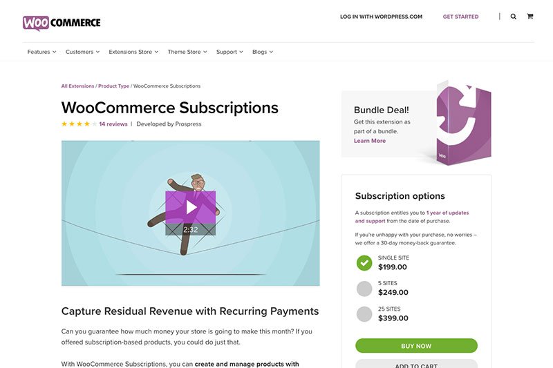 WooCommerce 訂閱