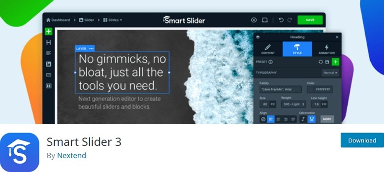 Slider Galeri WordPress SS3 Gratis