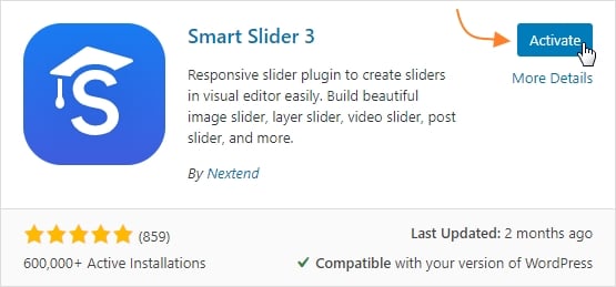 เปิดใช้งาน Smart Slider