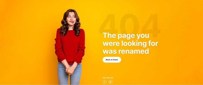 WordPress 404 페이지 템플릿 - 이미지