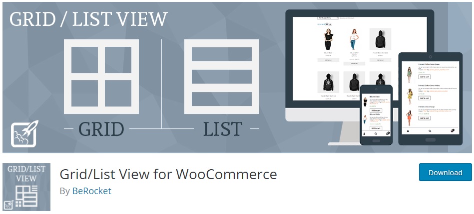 woocommerce woocommerce 产品列表视图插件的网格列表视图