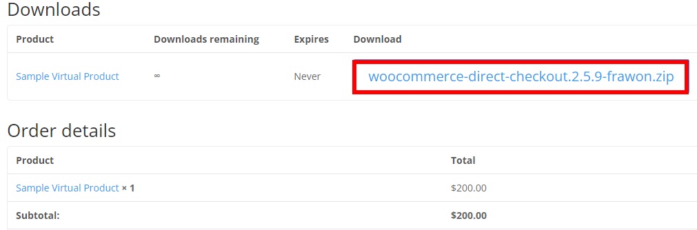 下载产品 将虚拟产品添加到 woocommerce