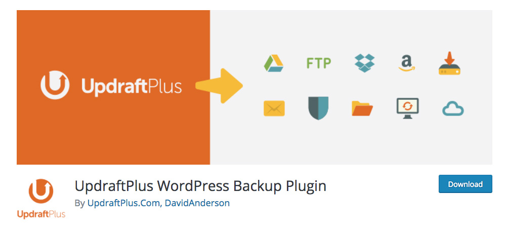 Plugin WordPress UpdraftPlus Repositori WordPress