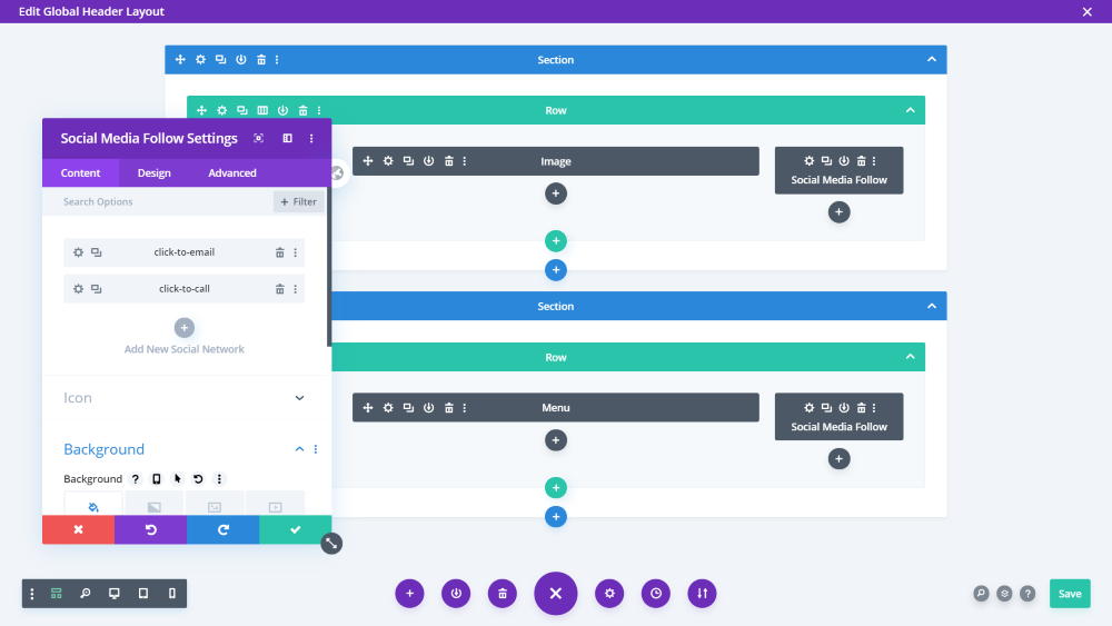 使用帶有 Divi Icon 派對圖標的主題生成器