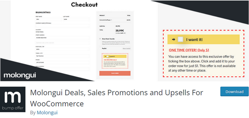最佳 WooCommerce 追加销售插件 - molongui