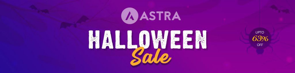 Astra halloweenowy baner