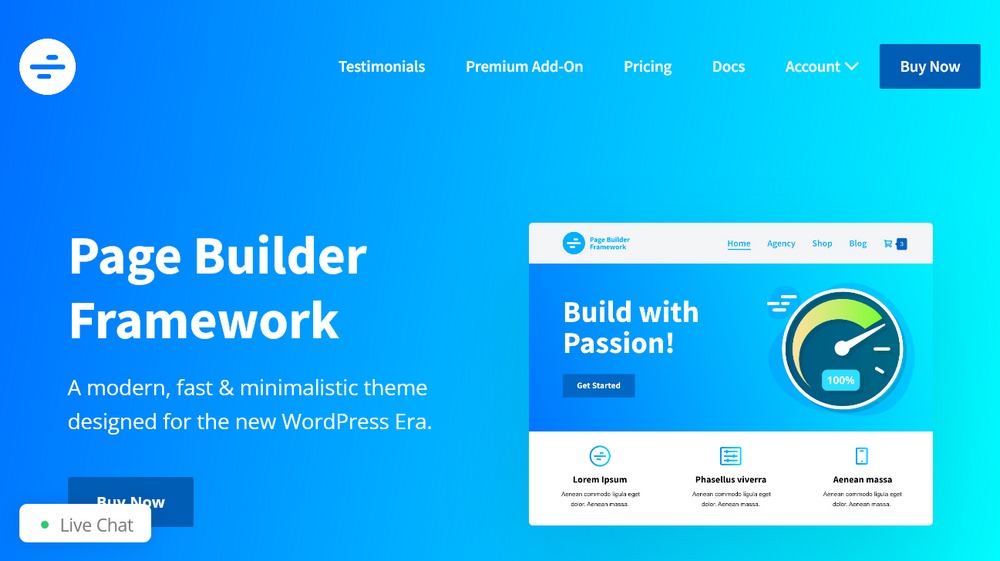 Элементорная тема Page Builder Framework