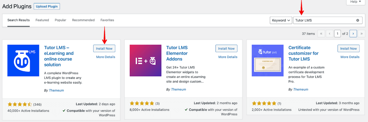 Instalar tutor LMS