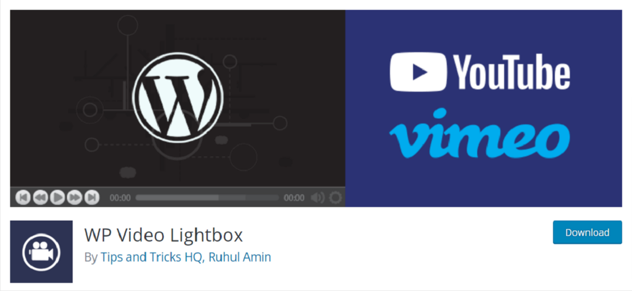 Obraz lightboxa wideo WP