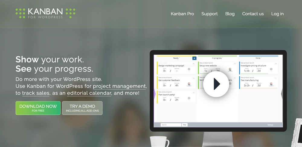 Homepage Kanban