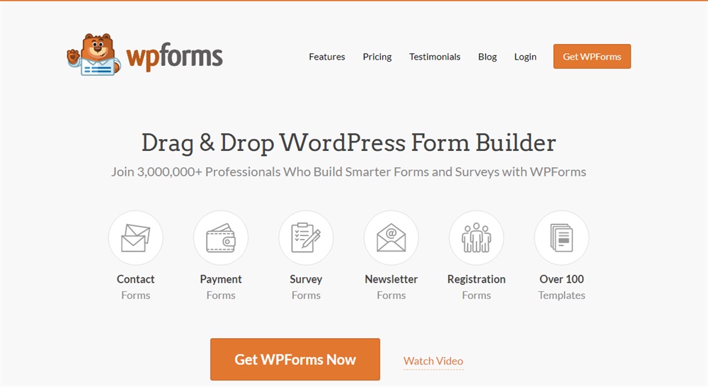 WPForms 主页