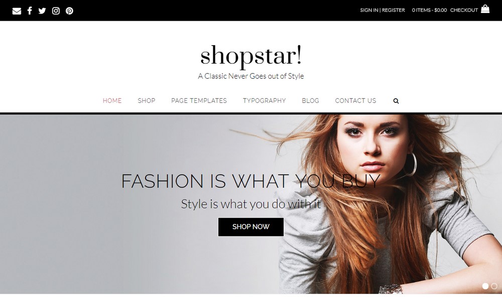 Shopstar WordPress teması