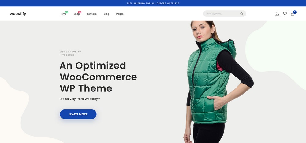 Tema Woostify WooCommerce