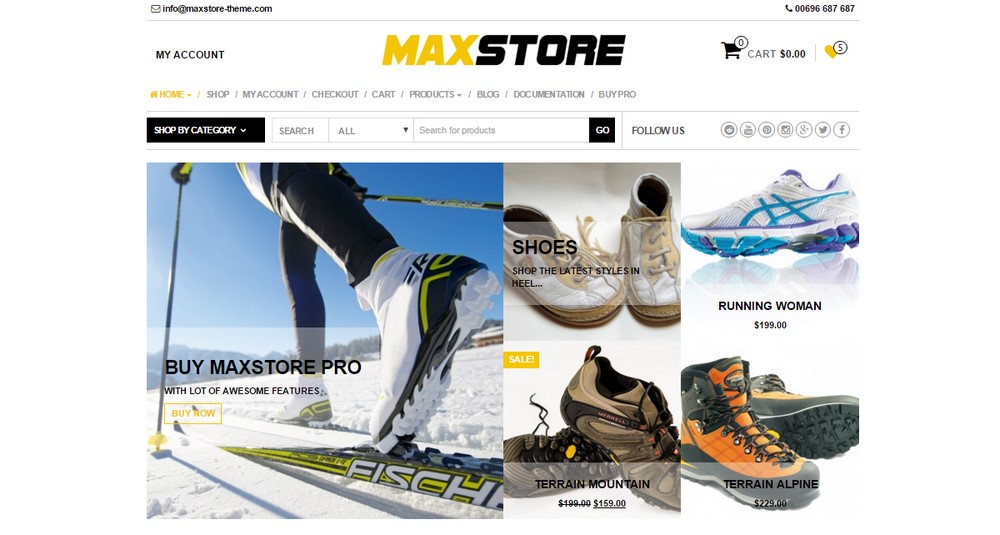 Maxstore WordPress teması