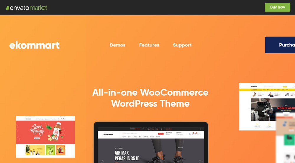 Motyw WordPress ekommart eCommerce