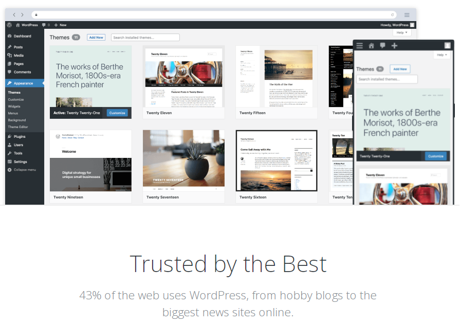 WordPress เป็น CMS ที่ได้รับความนิยมมากที่สุด