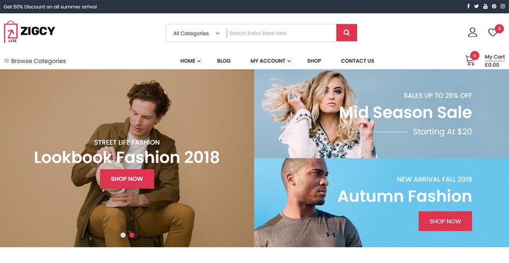 Motyw eCommerce Zigcy Lite