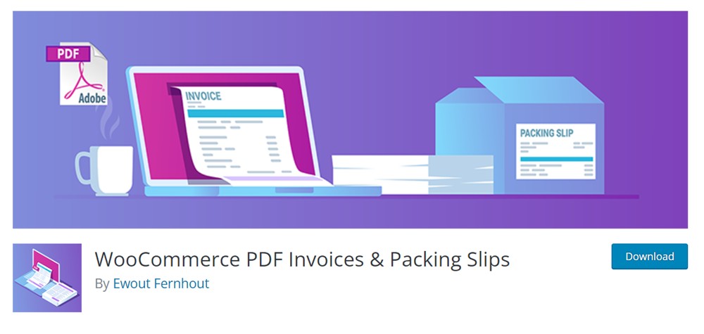 WooCommerce PDF 發票和裝箱單插件