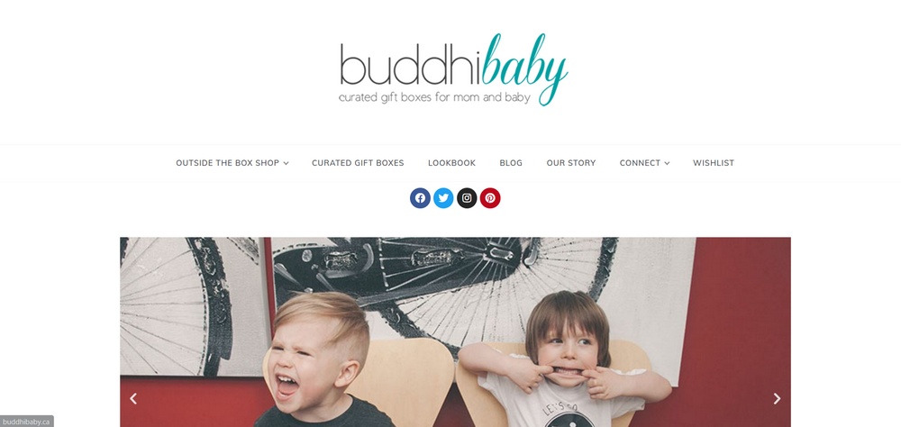 Buddhi Baby web sitesi örneği