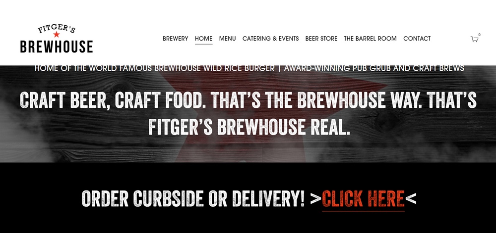 Fitgers Brewhouse e-Ticaret mağazası örneği