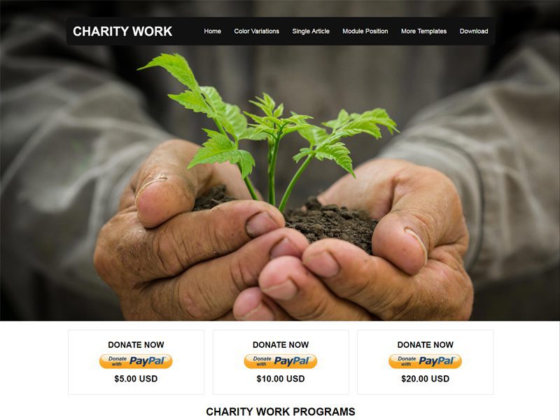 Jsr Charity Work Free Charities Free Joomla Template