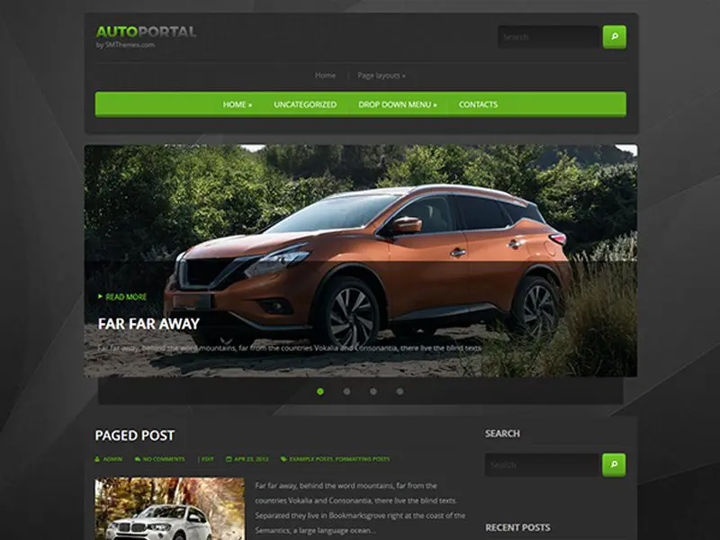 Autoportal 免费博客 Wordpress 主题