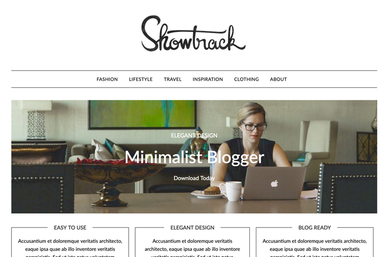 Tema WordPress Minimalistblogger adalah #7 dalam hal tema masa depan