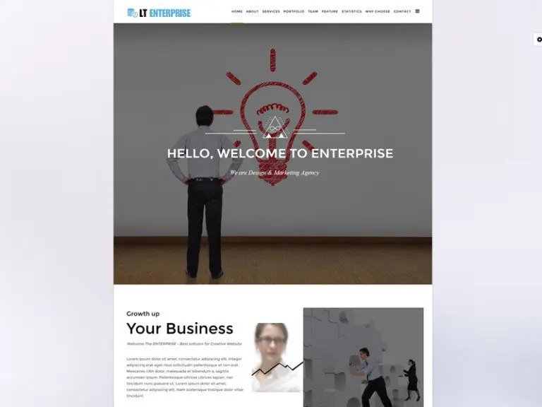 Lt Enterprise Onepage Responsive Creative Joomla Template