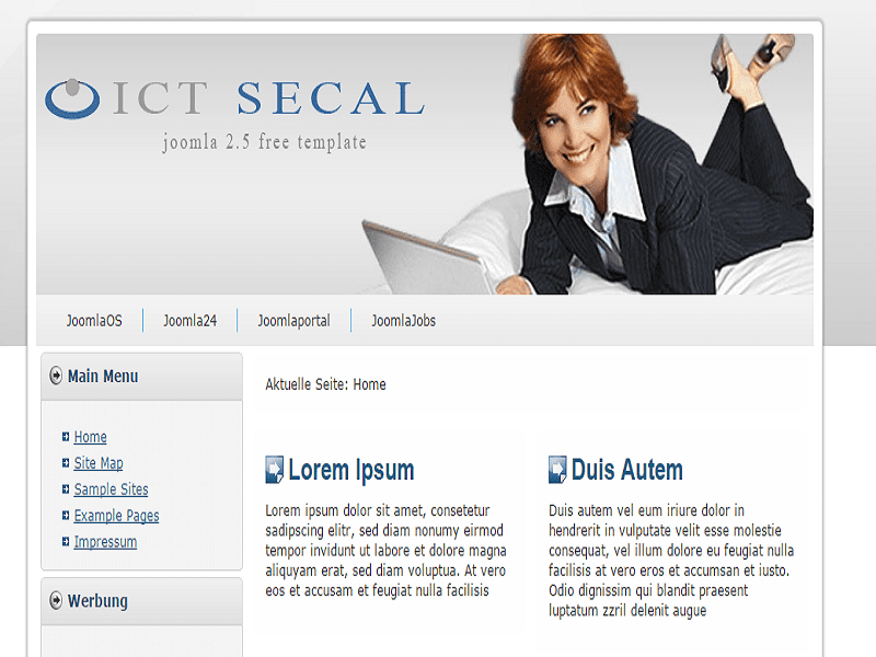 Ict Secal – Ict Secal Joomla 2.5 Şablonu