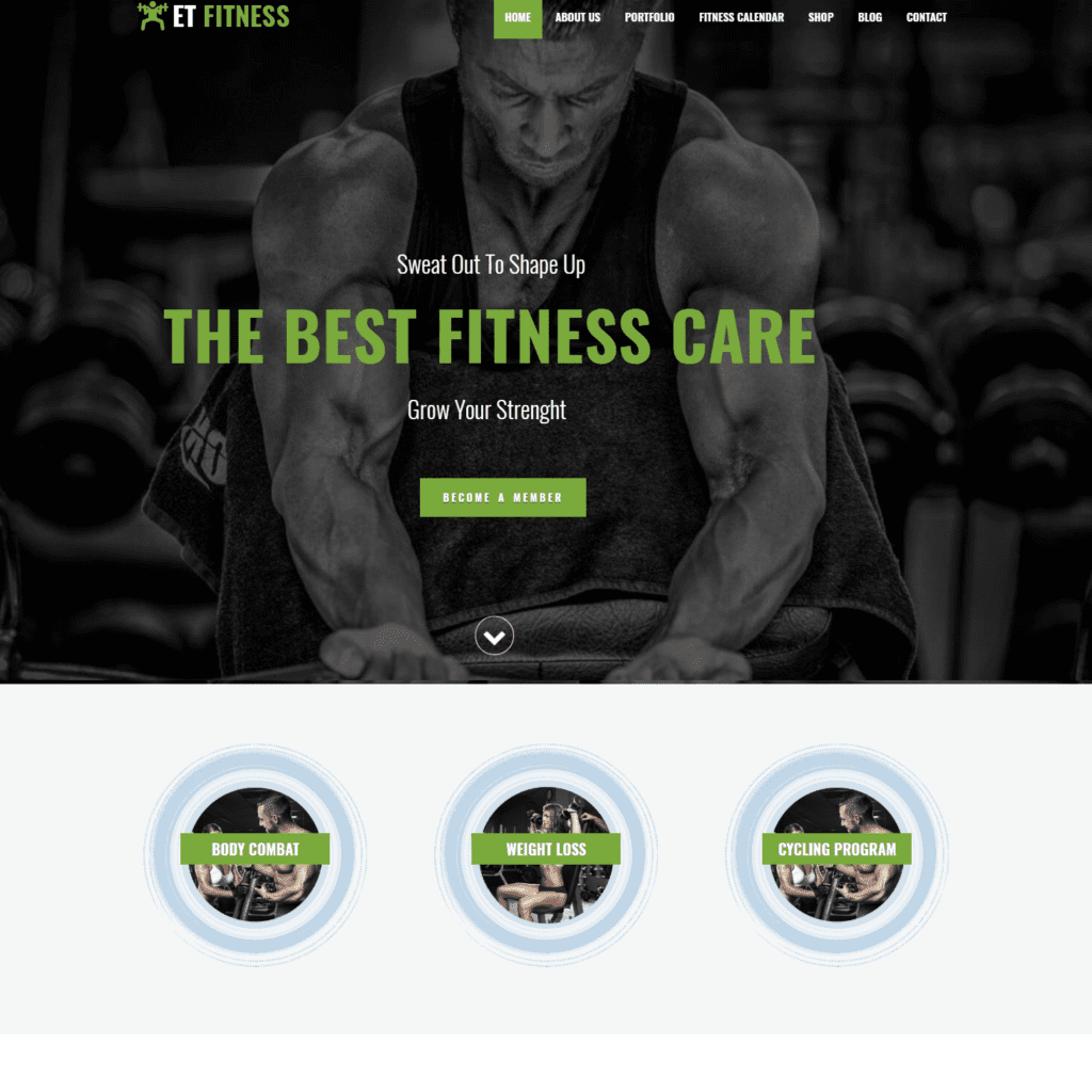 Et Fitness 免费 Joomla 健身主题