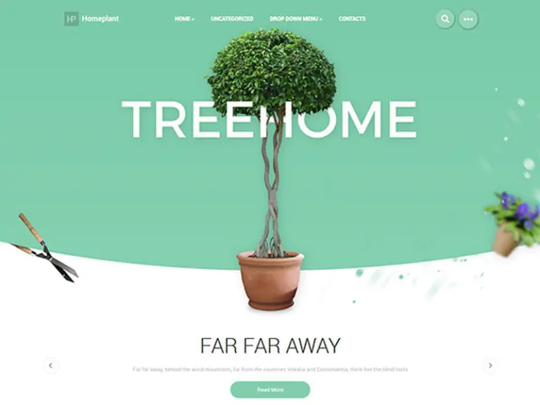 Homeplant 무료 자연 Wordpress 테마