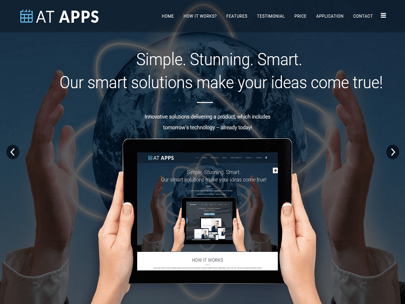 At Apps – 移动应用 Joomla 模板免费