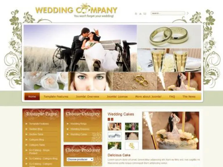 Jm Wedding03 Template Joomla Pernikahan Gratis