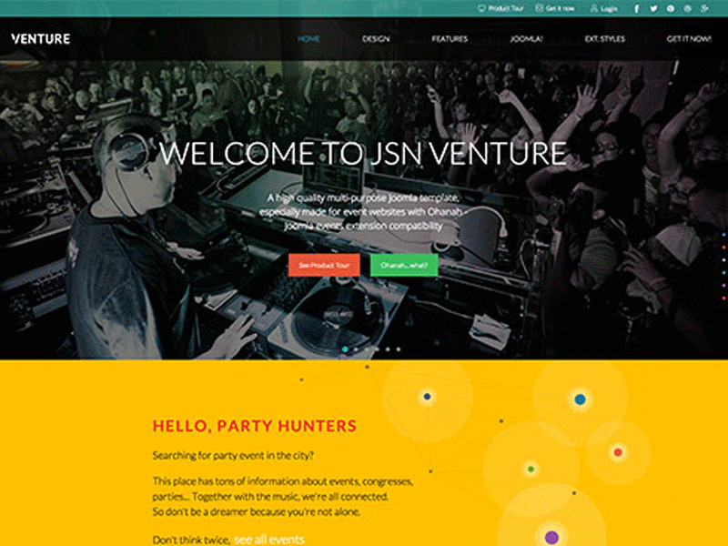 Template Gratis Jsn Venture Joomla