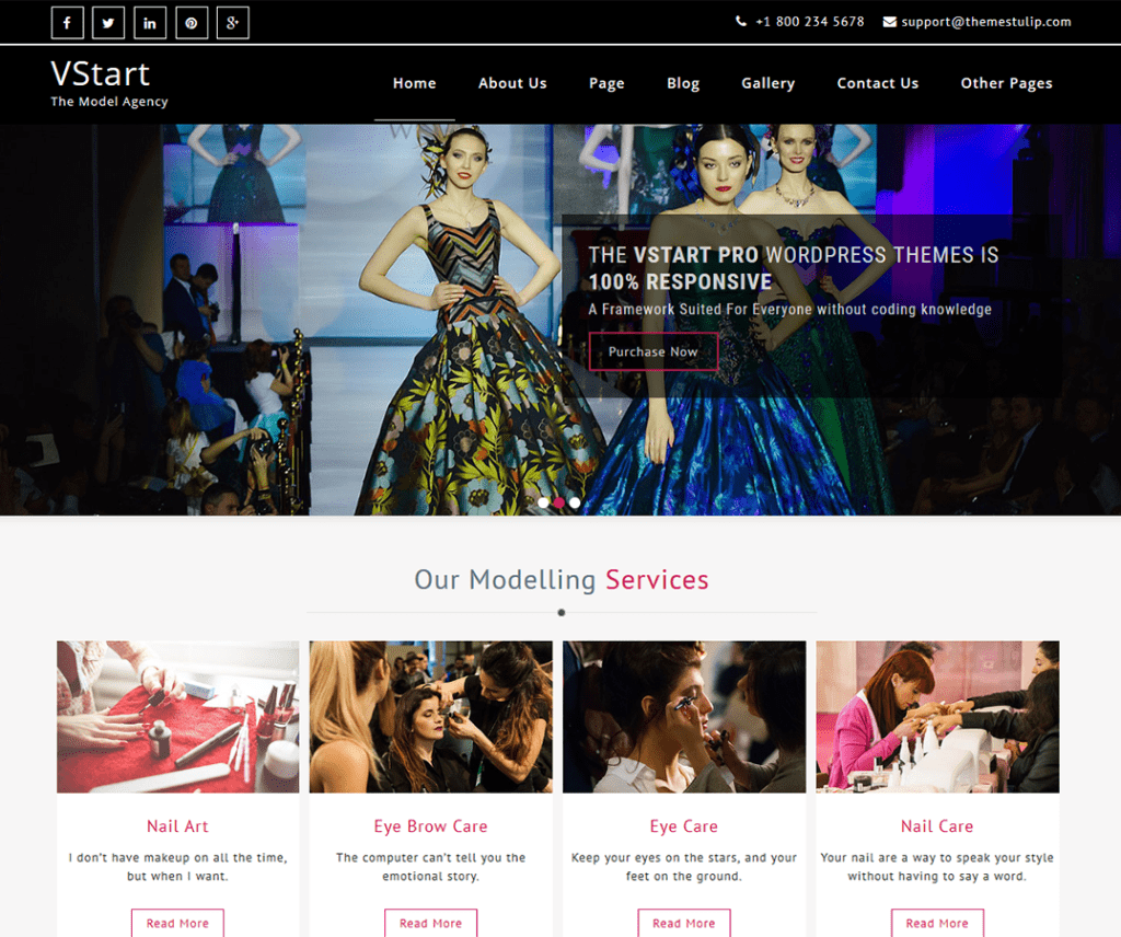 Vstart ธีม Wordpress การถ่ายภาพฟรี