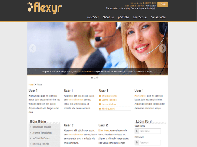 Flexyr – Hosting Template Joomla Gratis