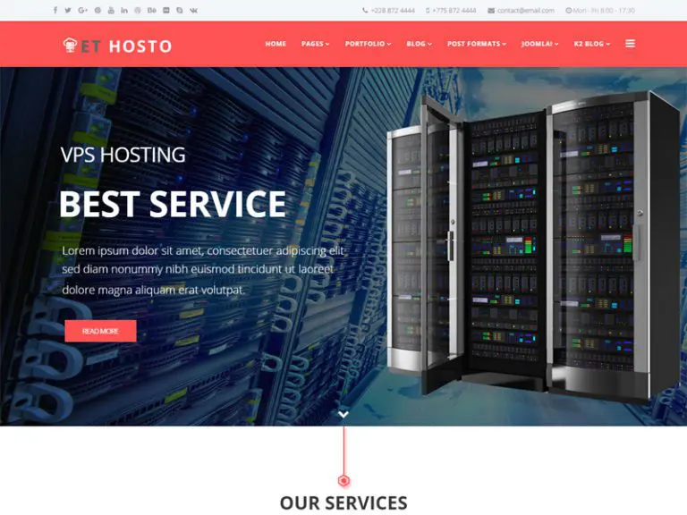 Template Hosting Joomla Gratis Et Hosto