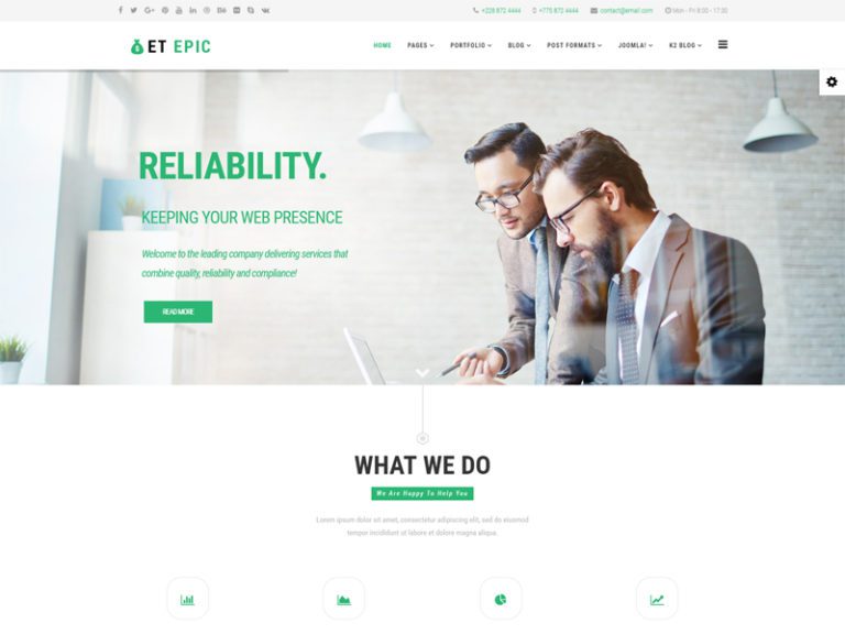 Et Epic Gratis Bisnis Joomla Template