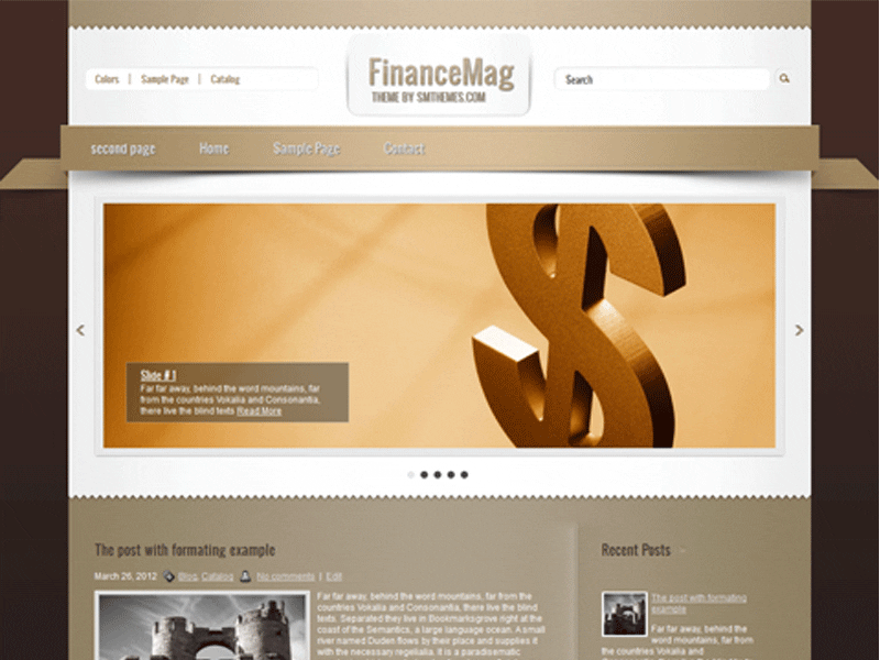 Financemag Tema Wordpress Bisnis Gratis