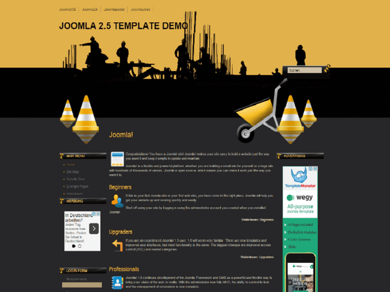 Строительные работы – Бесплатная строительная компания шаблонов Joomla