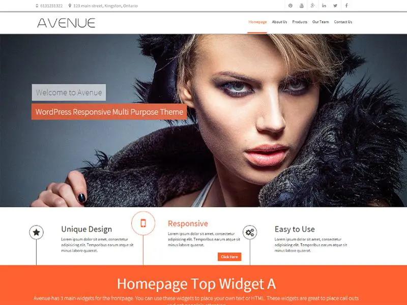 Tema Wordpress Gratis Bisnis Avenue