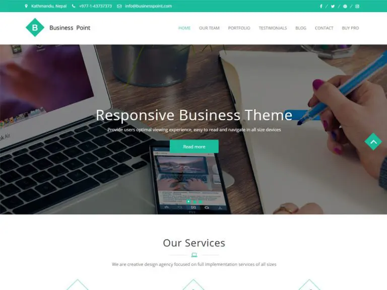 Tema Wordpress Gratis Business Point Untuk Bisnis