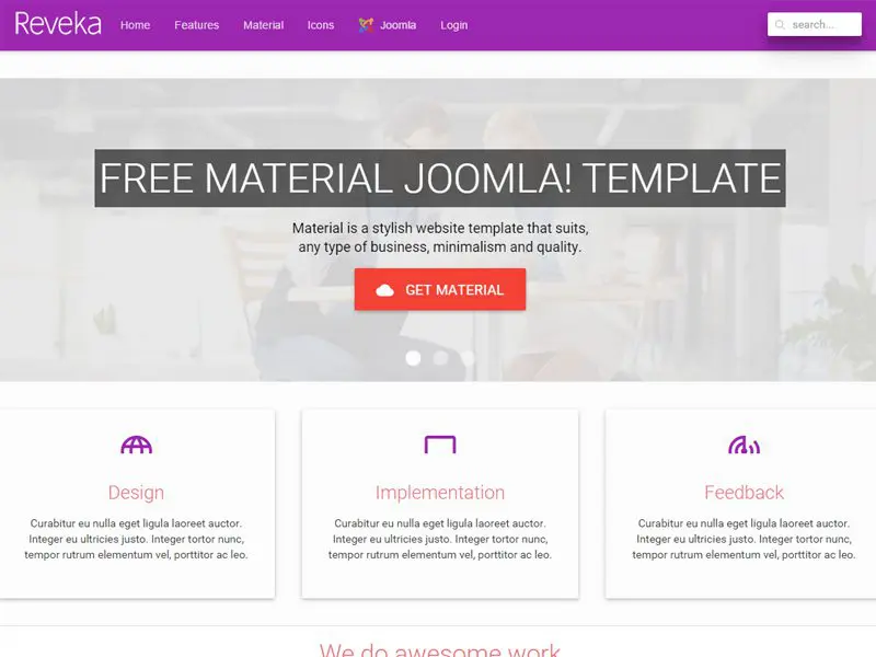 Cabut Template Joomla Gratis Untuk B