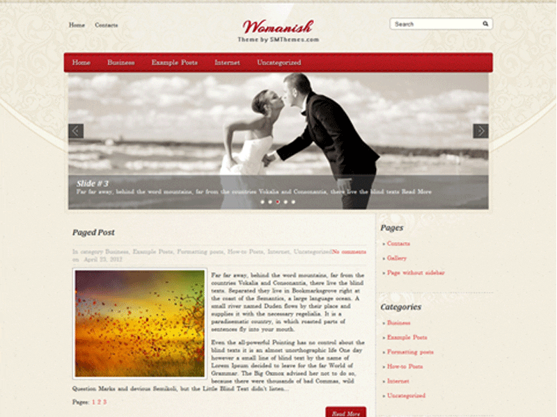 Womanish – Tema Wordpress Gratis Wanita