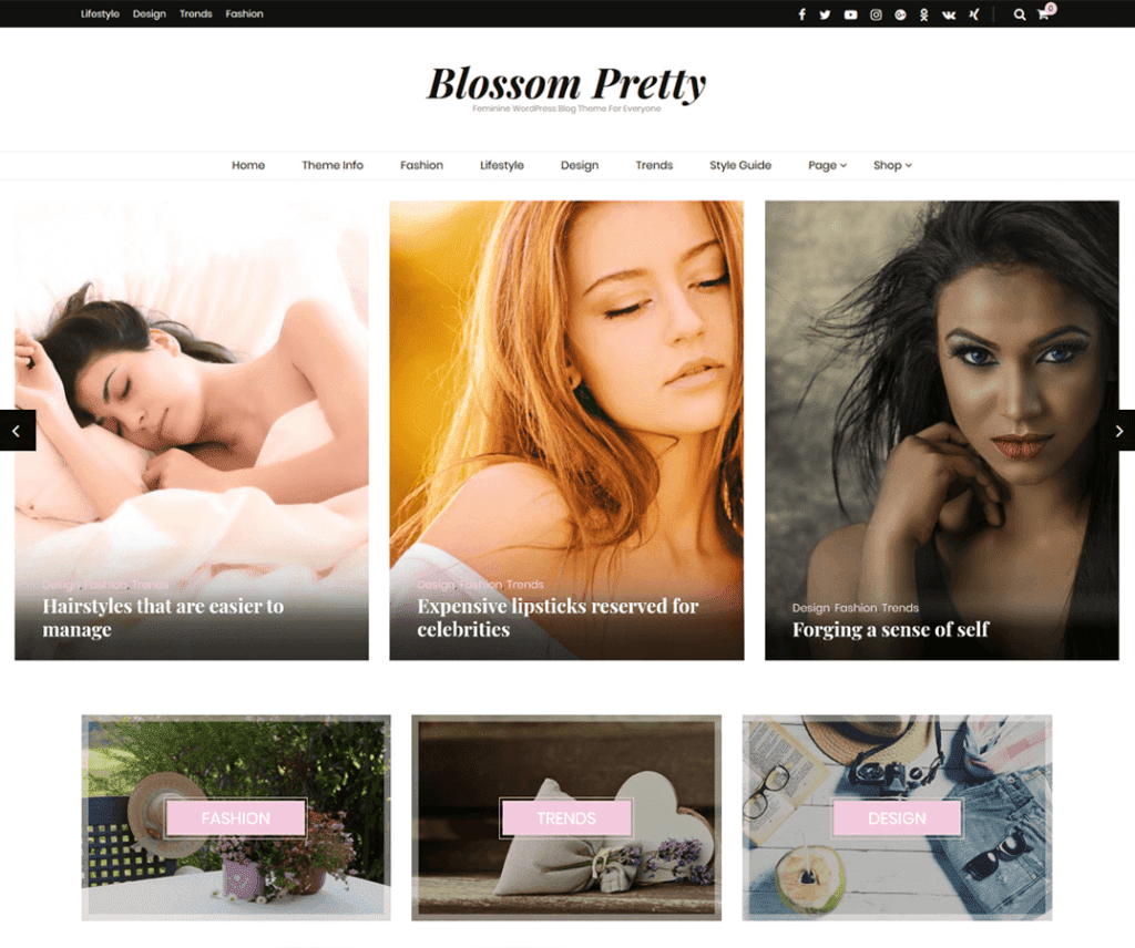 Blossom Pretty Free Photography Tema Wordpress