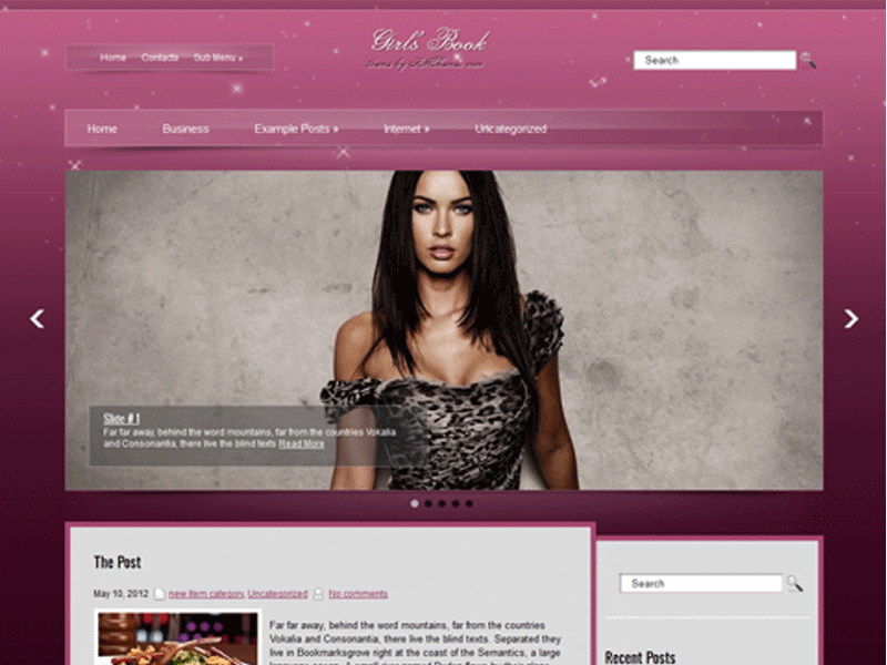 Girlsbook – Tema Fashion Wordpress Gratis