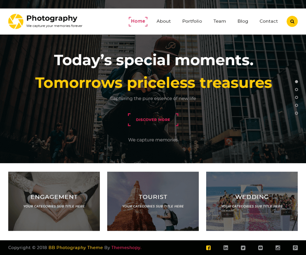 Ts Photography Free Photography Tema Wordpress