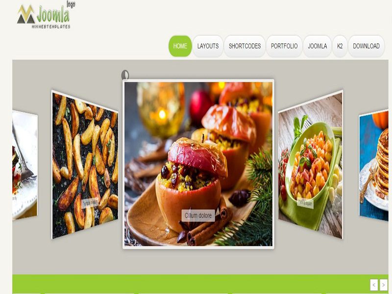 Restoran – Restoran Template Joomla yang Responsif