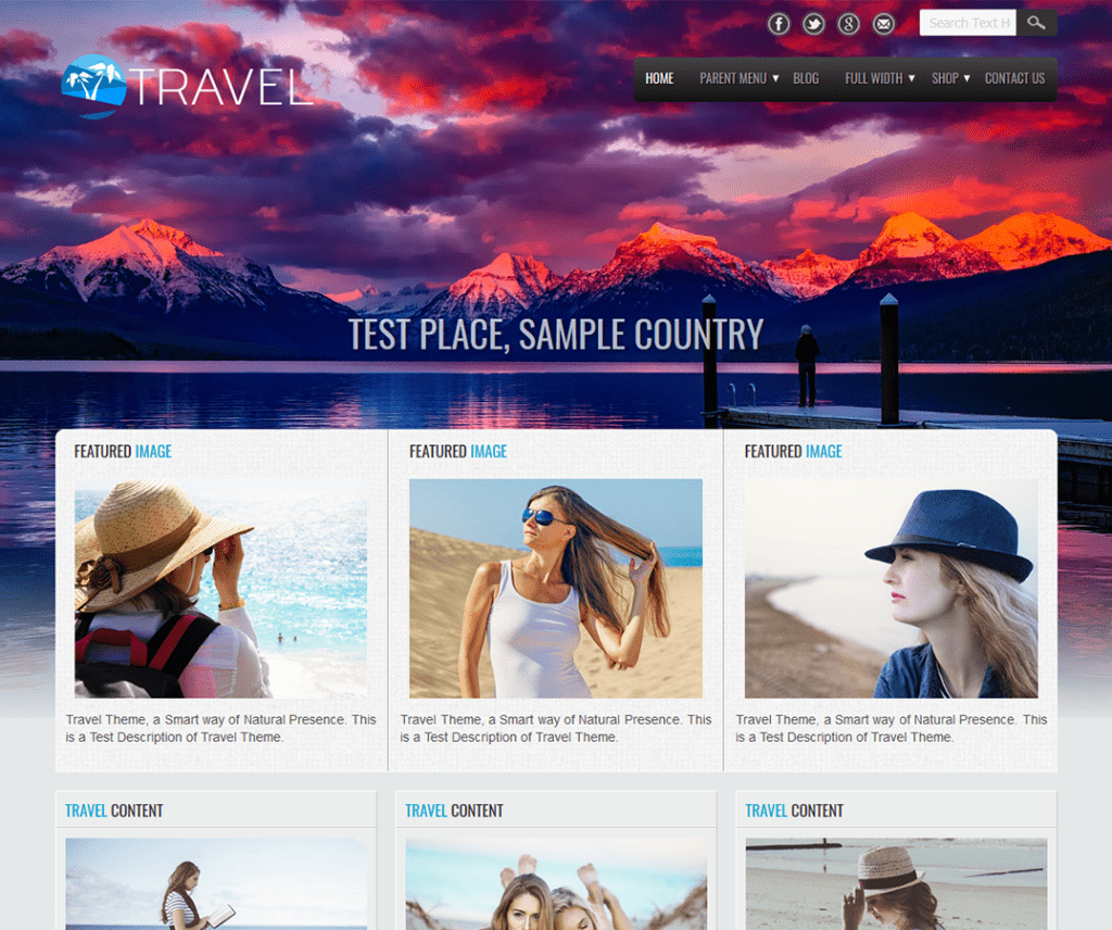 Travel Lite Gratis Liburan Tema Wordpress