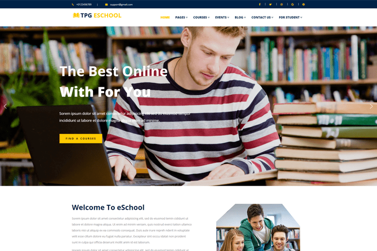 Tpg Eschool Tema Wordpress Sekolah Online Gratis